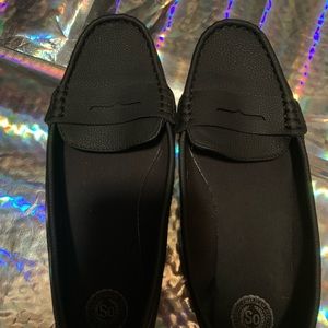 Black work flats